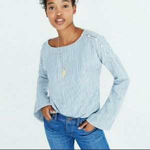 Madewell Convertible Cold Shoulder Top M